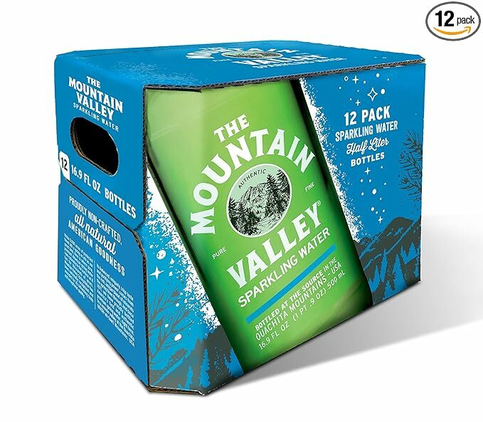 Sparkling Spring Water (Case of 12) 33.80 oz Bottles 