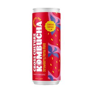 Cross Culture Strawberry Yerba Maté Kombucha