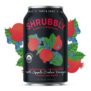 Shrubbly Pomegranate + Aronia Berry Bubbly Superdrink